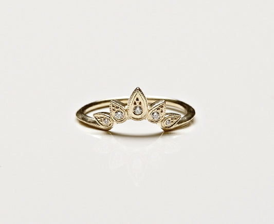 Sunburst Ring Gold Oval